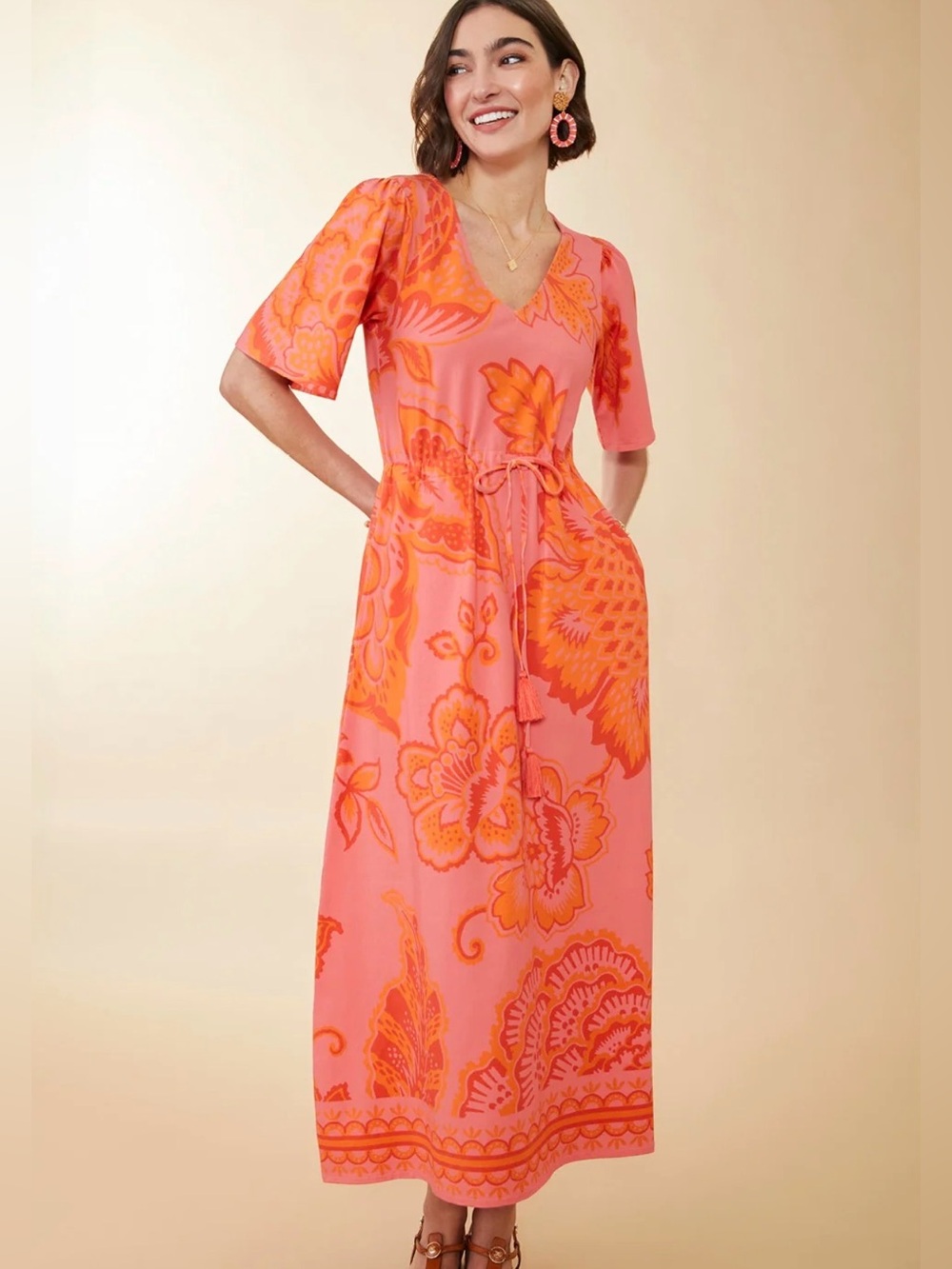 Spartina 449 - Large EUC -Blakelynn Dress Richmond Hill Jacobean- Gorgeous